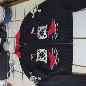 Astro Bettie Zip Up Pirate Sweater
